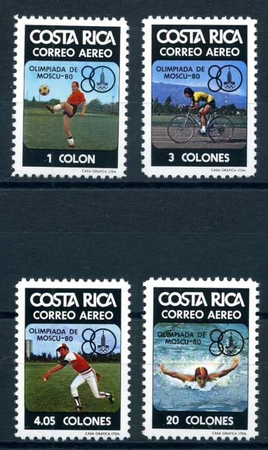 Costa Rica 1065-68 postfrisch Olympiade 1980 #JG541