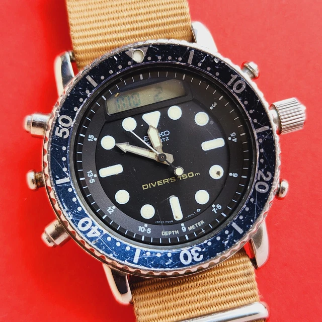 SEIKO ARNIE WATCH Vintage Divers Alarm Chronograph H5585000 Dive For