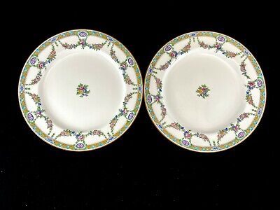 2 Antique Early 20th Century Minton B935 Tiffany & Co 10 1/4" Dinner Plate