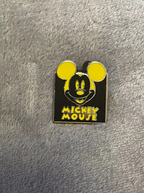 Disney Trading Pin Black And Yellow Mickey Mouse Pin