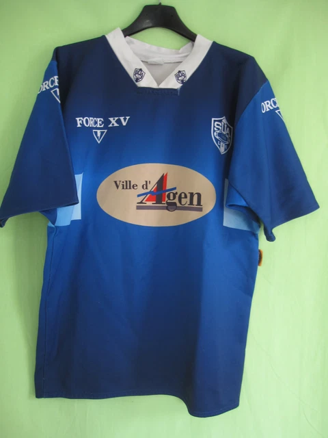 Maillot De Rugby Vintage LUC LAUSANNE Université – Numéro 12, Taille XL – Marque Force XV – Occasion