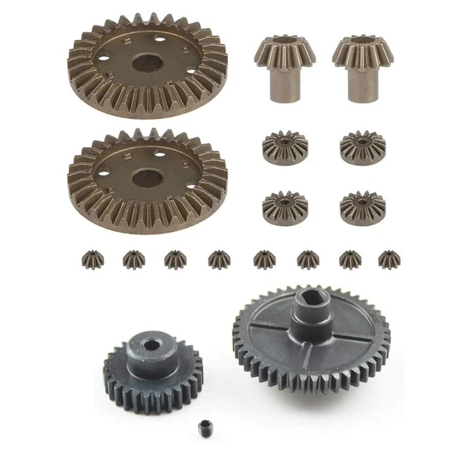 Tbest Ensemble 9 Engrenages Métalliques Différentiel Réduction - Upgrade Pour HS 18301 18302 18311 18312 1/18 RC Voiture