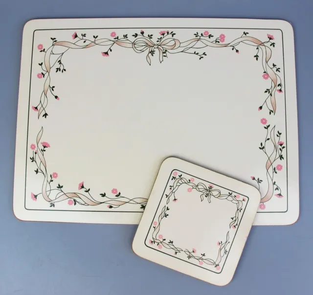 Eternal Beau Placemats & Coasters. By Johnson Brothers. Clover Leaf. Vintage.