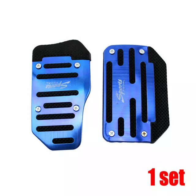 Non-Slip Automatic Car Gas Brake Foot Pedal Pad Cover Accelerator Blue Universal 3