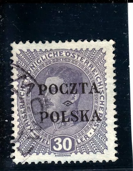 Poland  1919 Krakow Issue Fischer 39  Used Forgery? Original?