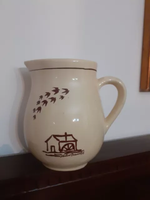 Brocca caraffa vintage in ceramica mulino bianco 1986 da collezione