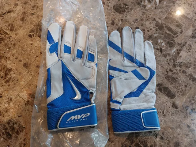 Nike Mvp Elite Pro Adult  Xl Premium  Baseball Batting Gloves, Pgb364, Nwt, Pair