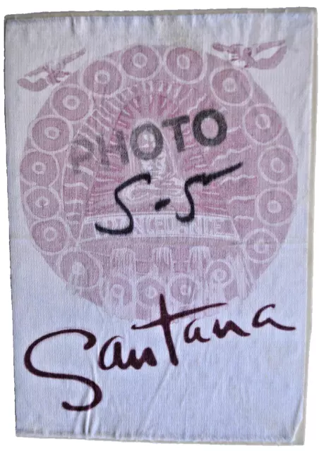 Santana 2001  concert tour Satin Backstage/Photo Pass.