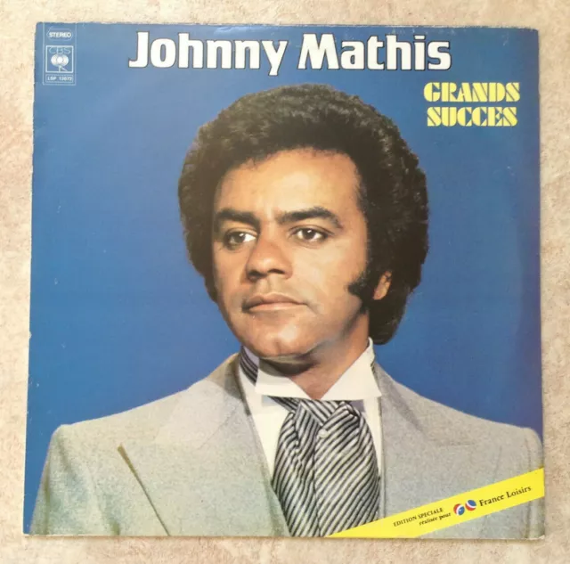 33 RPM Johnny Mathis Vinilo LP 12" Grands Succes -ave Maria -esta Noche -cbs