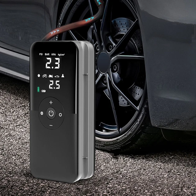 de pneu Portable Pompe à air 12V Compresseur d'air Affichage LED Pour Voiture