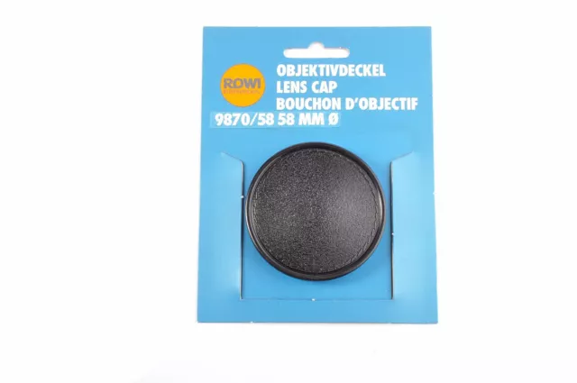 Rowi 9870/58 Tappo coperchietto copri-obiettivo 58mm