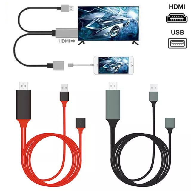 1080P HDMI Spiegelung Kabel Handy Zu TV HDTV Adapter Für IPHONE IPAD Android ✨