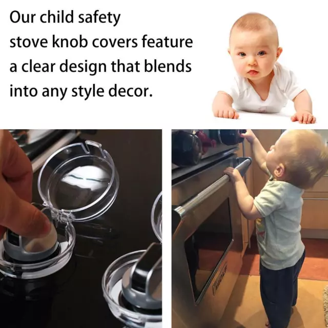Baby Safety Child Protection Oven Lock Lid Gas Stove Protector Knob Cover