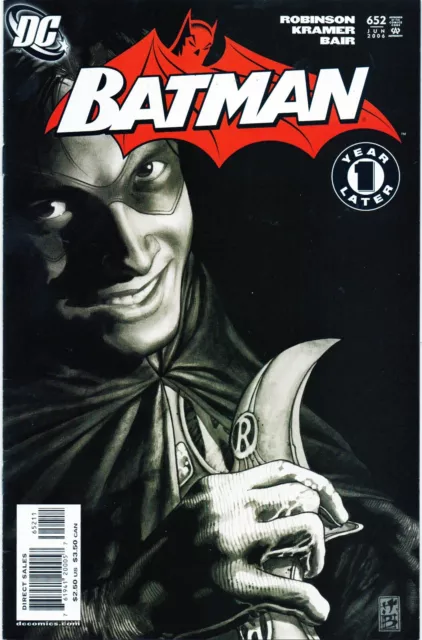 DC Batman 652 Rare VF 8.0 Comic Hot 2006 Bag Board Robin Year One Later Robinson