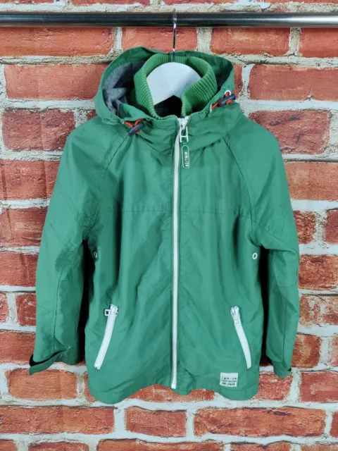 Boys Coat Age 3-4 Years Next Green Mesh Lined Light Casual Zip Jacket Hood 104Cm