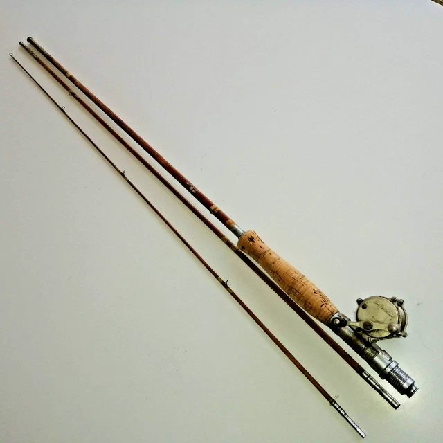 Canne à Pêche Mer Bambou Fendu 3 Brins – Surf-casting, Technique Traditionnelle (Ancienne, Occasion)