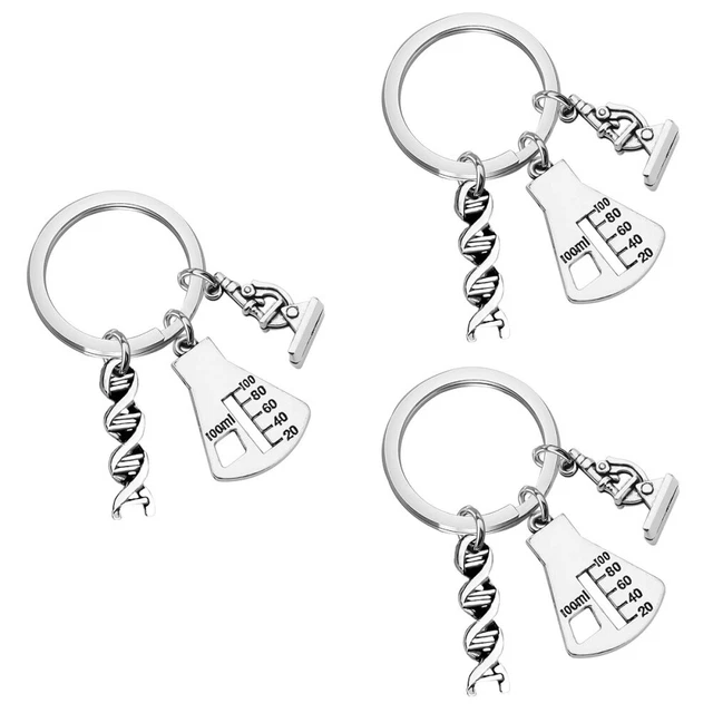 Porte-clés | Biologie Chimie Porte-clés Molécule Unique Accessoire