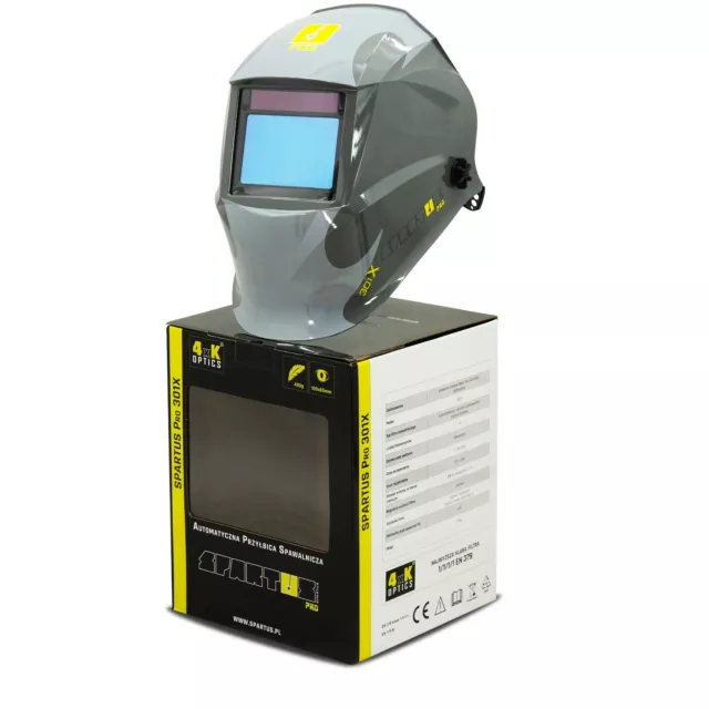 SPARTUS® Pro 301X Auto Darkening Welding Helmet Solar Powered Mask Shade 4-13