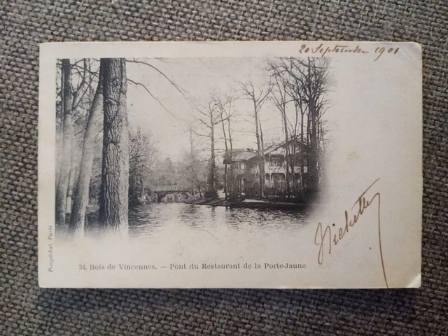 Cpa Wood De Vincennes Restaurant Bridge Of The Yellow Gate