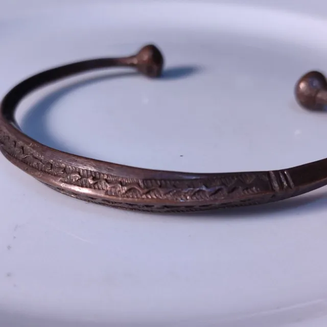 Rare Ancient Bracelet Bronze Viking Bangles With Authentic Artifact Amazing