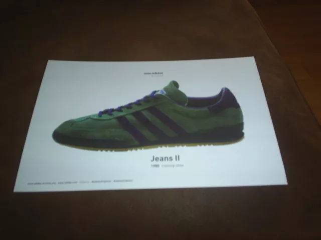 weer Beschrijven armoede ADIDAS JEANS II - Archive Art Card (1980 Training Shoe) (Display Poster  Advert) £7.00 - PicClick UK