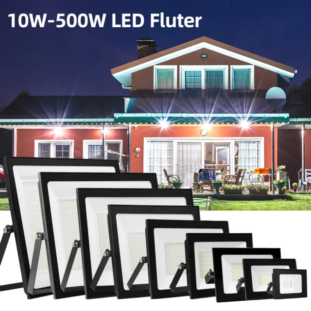 10-500Watt LED Fluter Außen Strahler Scheinwerfer Floodlight Arbeitsleuchte lamp 3