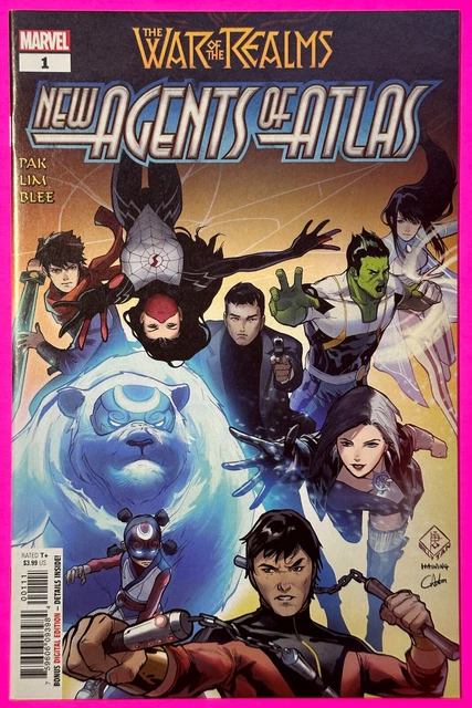War Of The Realms New Agents Of Atlas #1 (Marvel 2019) 1St Luna Snow, Wave, Aero