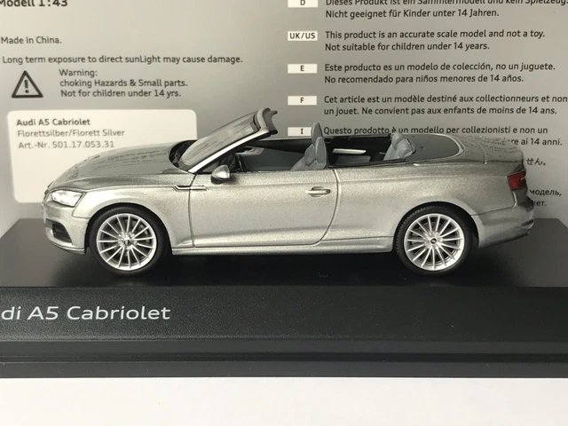 Audi A5 Cabriolet 1/43 Spark Gris Métal/Plastique Métal/Plastique - Vendu Audi A5 Cabriolet 1/43 Spark Gris Métal/Plastique Métal/Plastique - Vendu