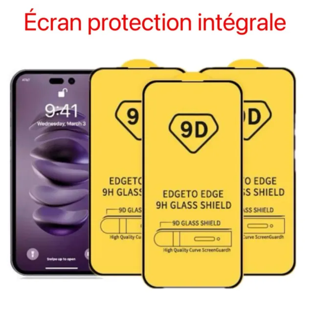 Verre Trempe Iphone Vitre Protection Ecran 15 14 13 12 11 Pro Max Se Xr Xs 8 7 6
