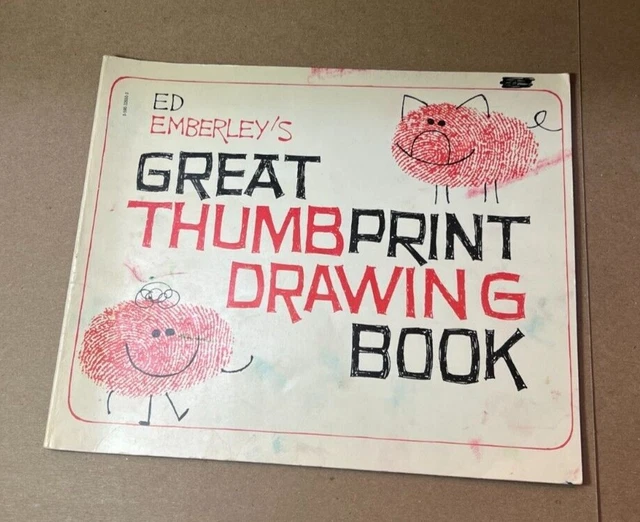 Book - Ed Emberley's Great Thumbprint Drawing Book 1977