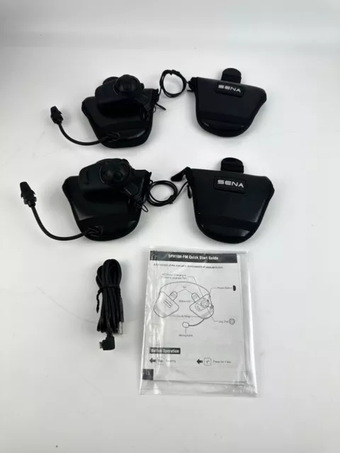 SENA SPH10H-FM Dual Pack Bluetooth Headset/Intercom/FM Tuner for Half Helmets