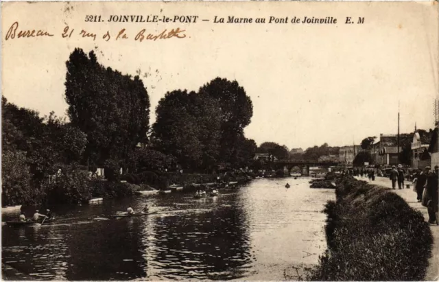CPA AK Joinville le Pont La Marne au Pont de Joinville FRANCE (1283440)