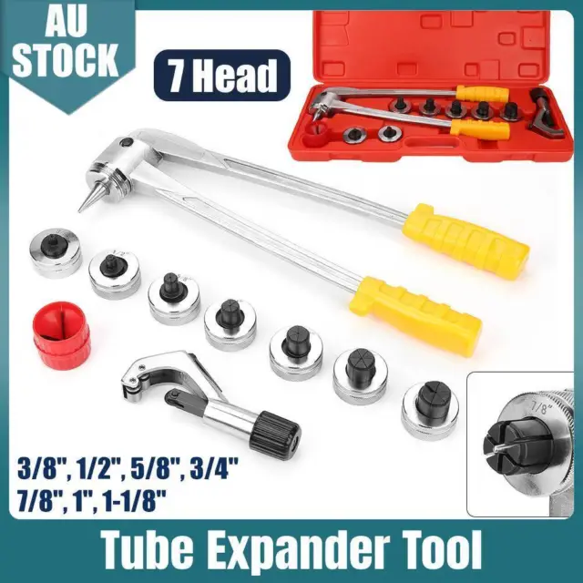 7Head Tube Expander Tool Plumbing Kit Air Conditioner Copper Pipe Expander Cute