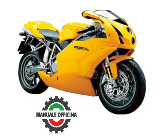 Manuale Officina Ducati 749 S R 2002 - 2007 Riparazione Service Tagliando Ita