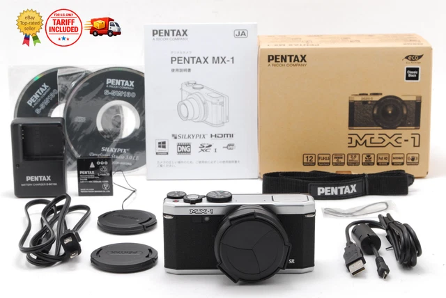 MINT+++ IN BOX] PENTAX MX-1 Classic 12.0MP Silver Digital Camera