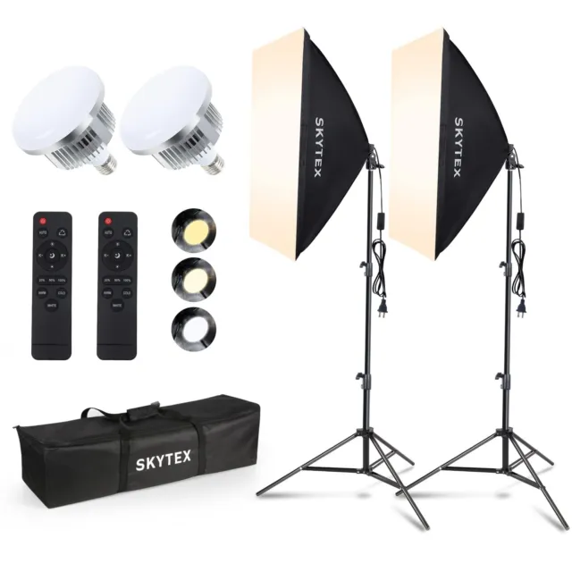 Softbox Lighting Kit skytex Continuous Photography Lighting Kit with 2x20x28i...