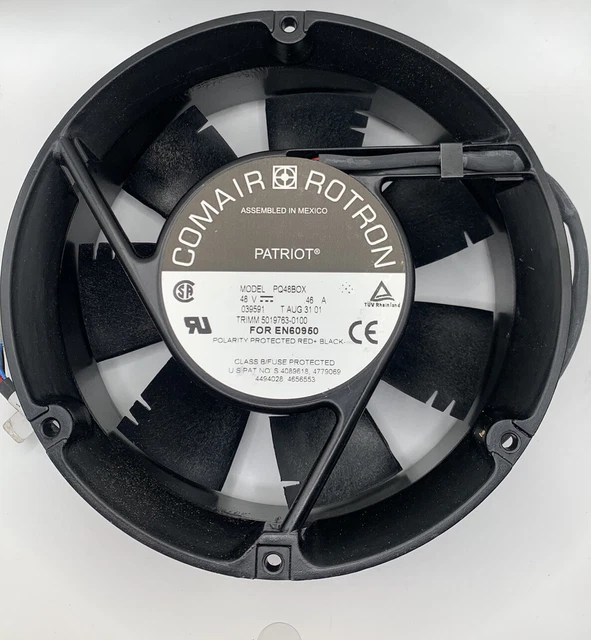 Comair Rotron JQ24S4HX Polarity Protected Major DC Fan 1.0A 24VDC 7