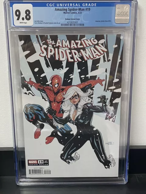 Amazing Spider-Man #19 CGC 9.8 (Marvel 2023) 1st Print Dodson Variant 1:25