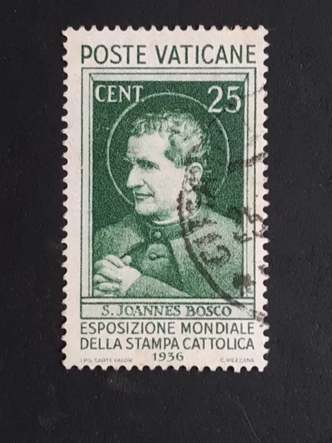 Vaticano 1936 Stampa Cattolica 25 Cent Usato