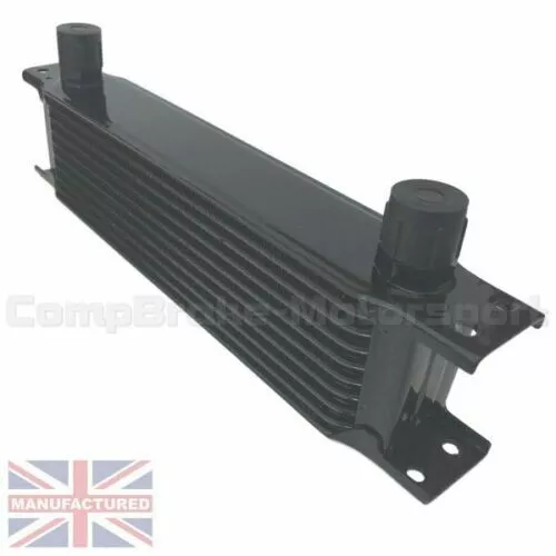 Universal 9 Row An10 An-10 10An Engine Transmission Oil Cooler [Radiator] Black