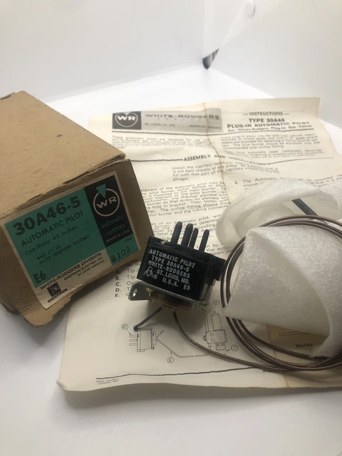 NOS White-Rodgers Automatic Pilot Control Capillary 42" Model 30A46-5 USA