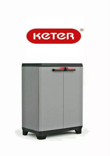 Keter Split premium meuble poubelle tri sélectif 68x92x39 cm