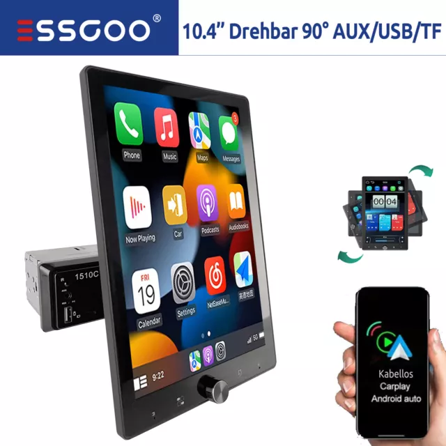 Wireless Andriod Apple Carplay Autoradio 1 DIN Mit IPS Bildschirm USB Bluetooth