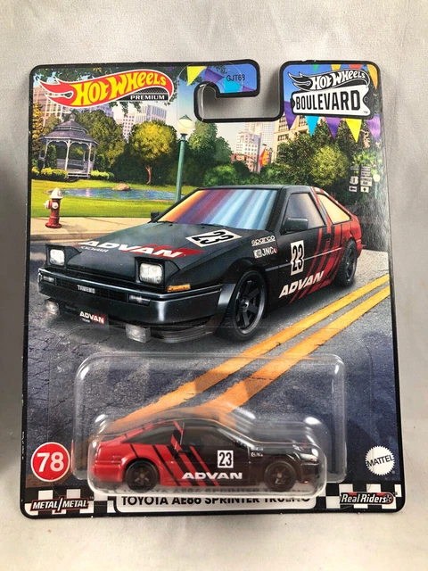 HOT WHEELS BOULEVARD Toyota AE86 Sprinter Trueno #18 Real Riders DAMAGED EUR 14,62 - FR