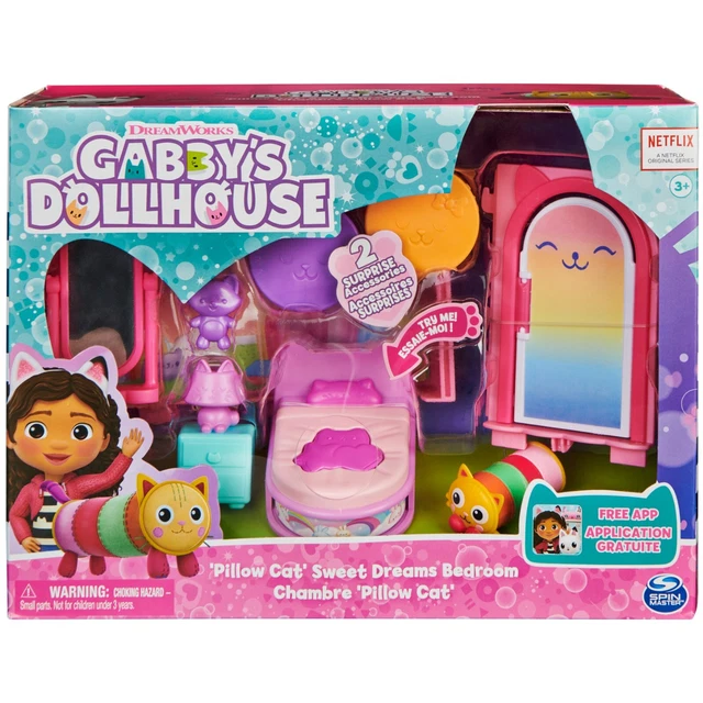 GABBY'S DOLLHOUSE, BABY Box CraftARiffic Room with Cat Figure Age 3