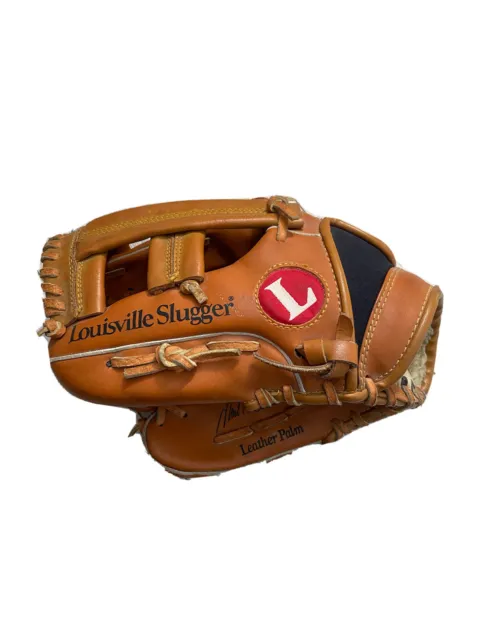 Louisville Slugger Baseball Glove Mark E Wohlers Leather Fielder's Soft Ball