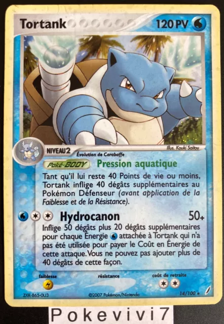 Carte Pokemon TORTANK 14/100 HOLO Bloc EX Gardiens de Cristal FR