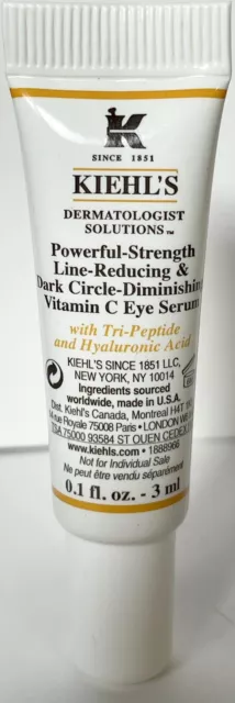 Kiehl's Since 1851Vitamin C Powerful-Strength Dark Circle Eye Serum Sample Sz3ML