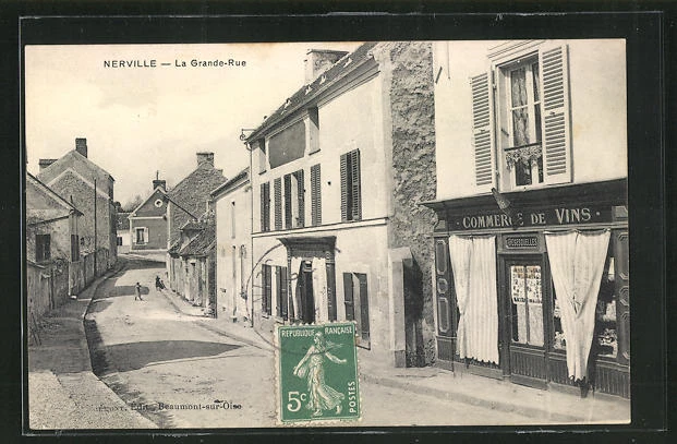 CPA Nerville, La Grande-Rue