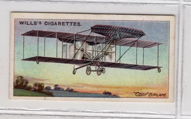 Wills Australia Aviation Card #44 The Colonel Cody Biplane England